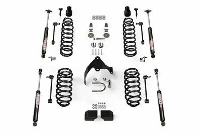 TeraFlex Teraflex 3in Coil Spring Base Lift Kit & 9550 VSS Twin-Tube Shocks - JK 4DR