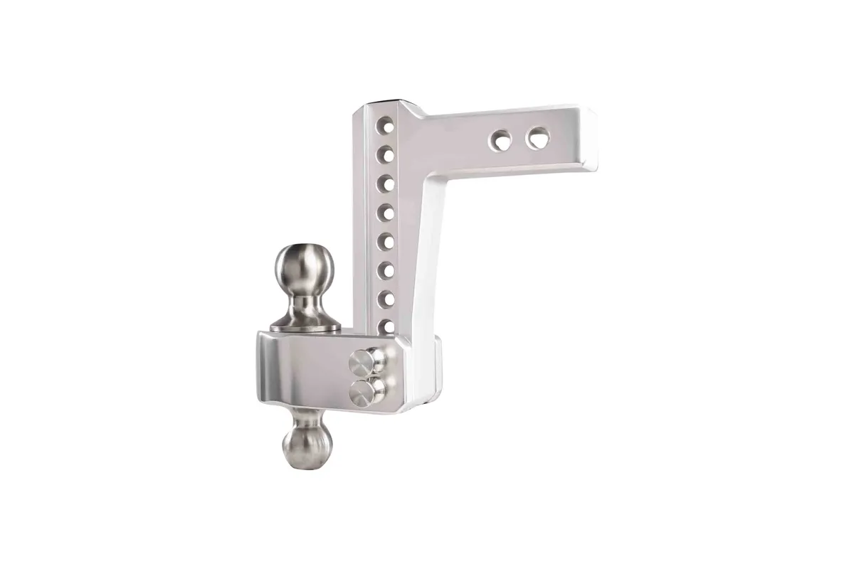 2.0" Aluminum Medium Duty Hitch 6" Drop/Rise w/ Stainless Steel Dual Ball product image