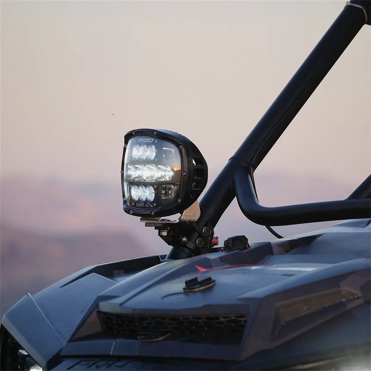 Rigid Adapt xp Extreme Powersports LED Light With 3 Lighting Zones And GPS Module, Kit Includes Amber Cover And Mounting Bracket,single product image