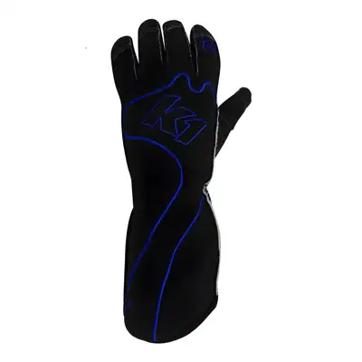 K1 RaceGear Gloves Karting Adult RS1 X-Large Black/Blue