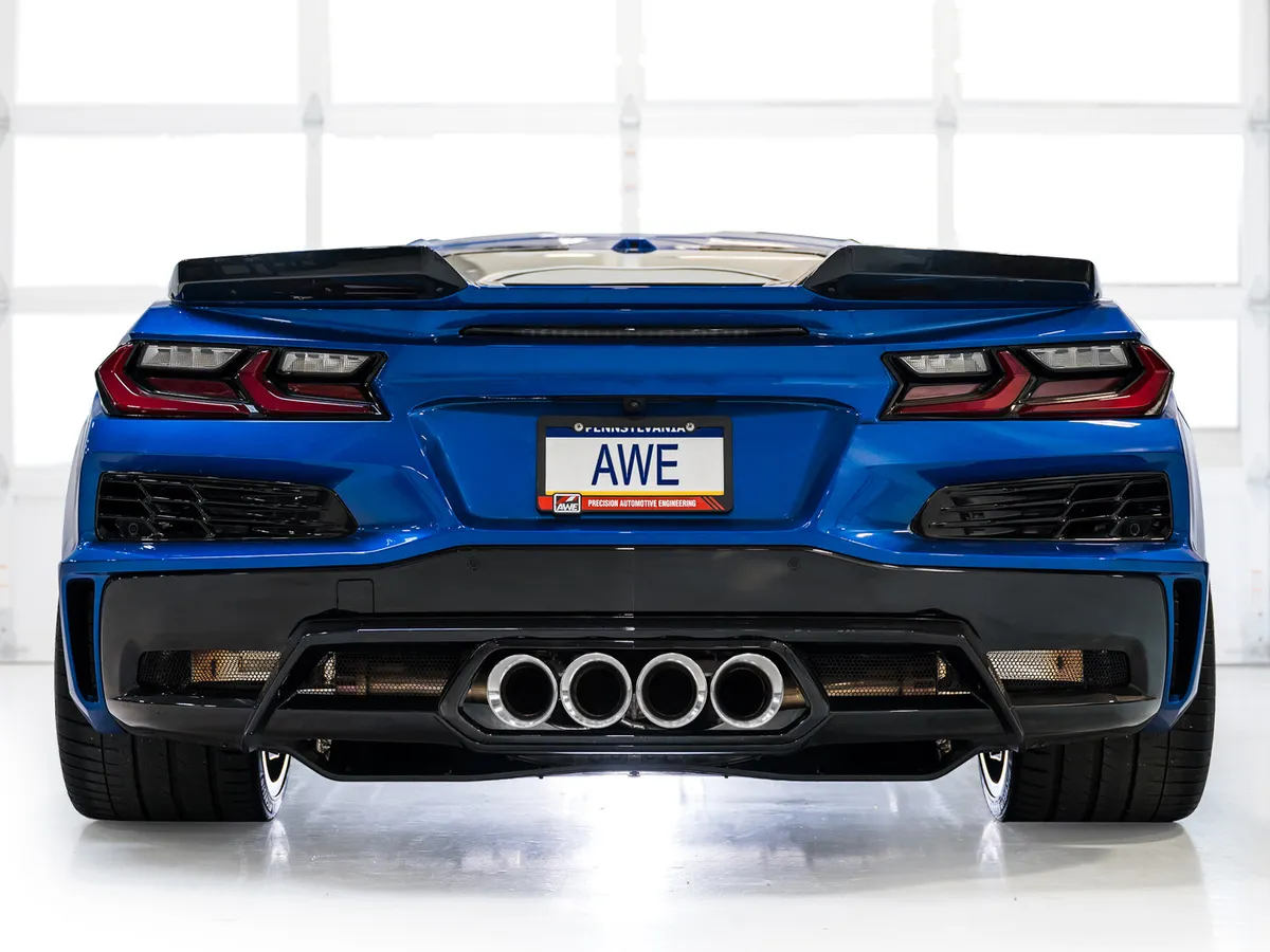 AWE SwitchPath Exhaust for C8 Corvette Z06 - Diamond Black Tips product image
