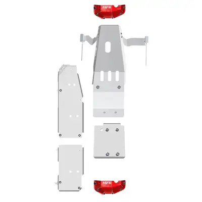 Asfir 4x4 Jeep Wrangler JL Skid Plate Kit (5 Pcs) LWB | 3.6L | 2021-2025