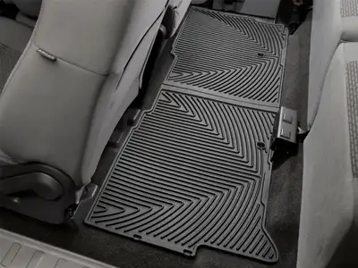 Weathertech 2011 + Ford F250/F350/F450/F550 Black Rear Rubber Mats Fits the SuperCab / 2011 + Ford Super Duty SuperCab Black Rear Rubber Mats