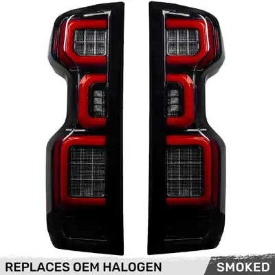 Recon Accessories Chevy Silverado 2500/3500 20-23 Ultra Bright OLED Tail Lights (Replaces Factory/OEM Halogen Tail Lights Only) - Multiple Lens