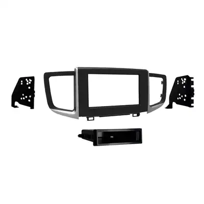 Metra Electronics Radio Installation Kit; ISO DIN Radio Provision; w/Pocket; Matte Black;