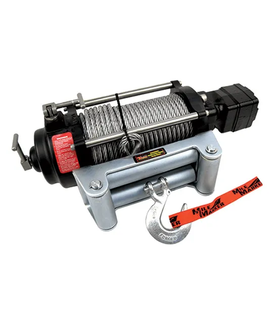 9000 LB Hydraulic Winch 14 C.I. Hydraulic Motor w/Roller Fairlead 100 Foot Cable H9000 Mile Marker product image