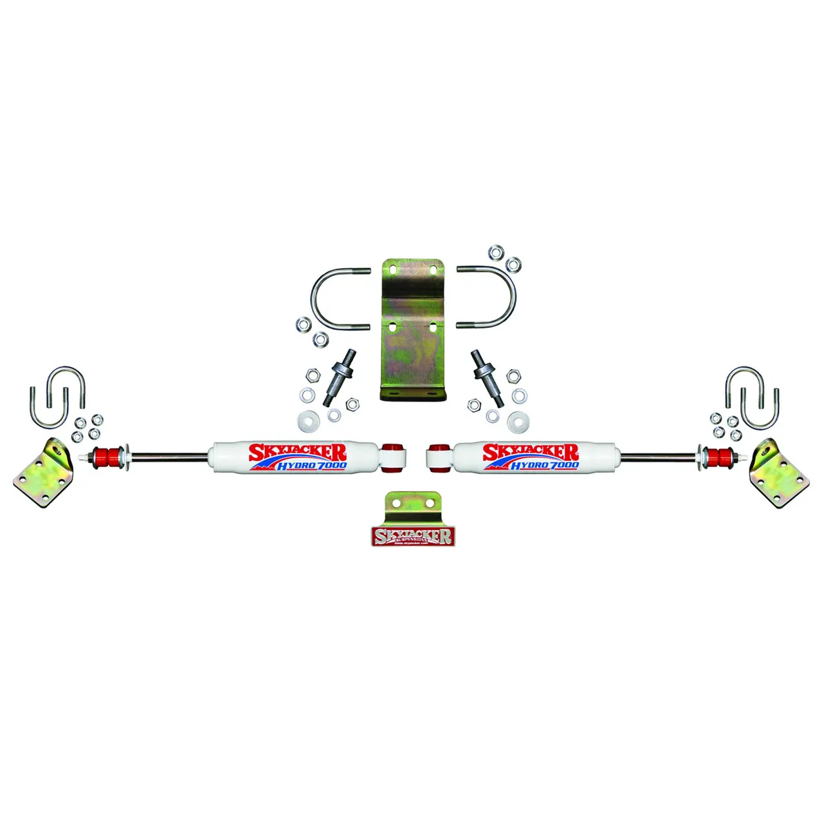 Steering Stabilizer Dual Kit Hardware Boots Not Incl. Due To Clearance Issues White Skyjacker product image