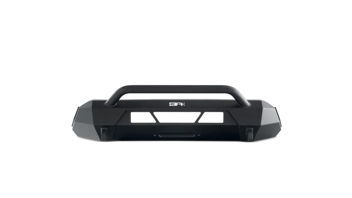 HiLine Front Winch Bumper; 3/16 in. Plate And 1/4 in. Winch Mount; 20 in. Dual Row LED; product image