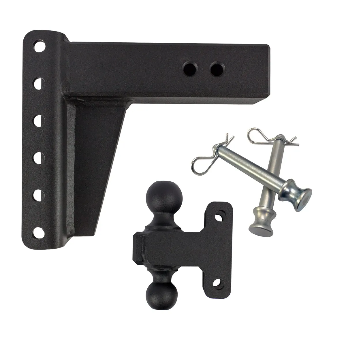 3.0" Heavy Duty 6″ Drop/Rise Hitch - 2" & 2-5/16" Dual Ball (No Additional Cost) product image