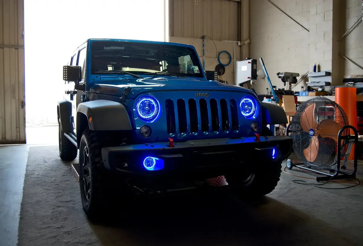 ORACLE Lighting 2007-2018 Jeep Wrangler JK LED Surface Mount Fog Light Halo Kit - White / No product image