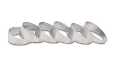 Vibrant Performance Stainless Steel Pie Cuts; 2.25 in. Tube OD; 2.375 in. Centerline Radius; 15 Deg. Bend Angle; 6 Pcs.; 304 Stainless Steel; 90 Degree Elbow;