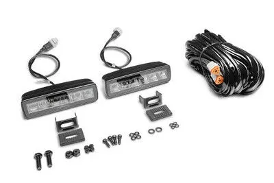 go Rhino 750600622sbs Blackout Combo Series - Sixline 6-Led Spot Light Pods, Pair, W/Amber Leds product image