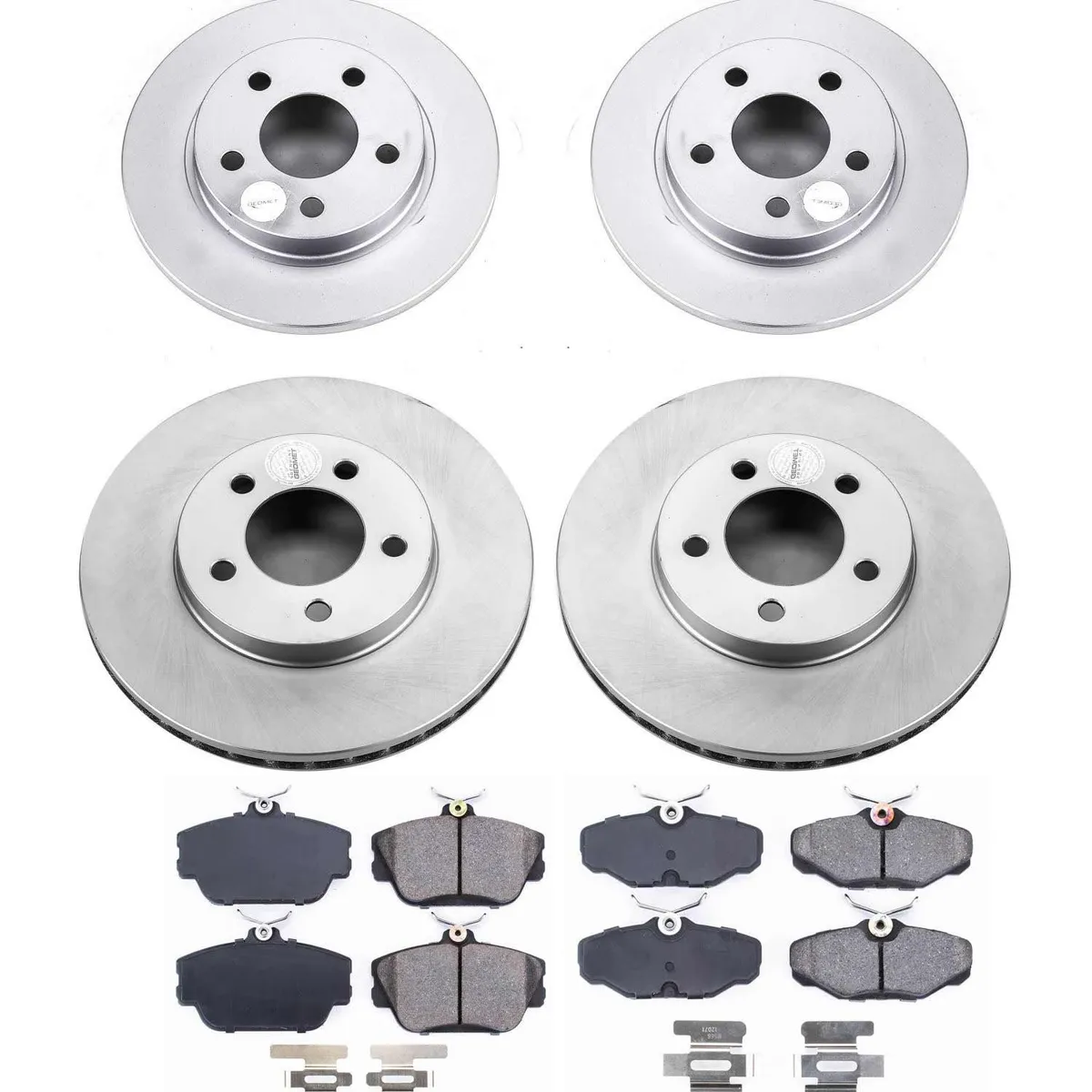 Z17 Geomet Coated Rotor Kit: Genuine Geomet Fully Coated Rotors; Ceramic Pads W/Hardware product image