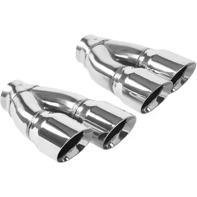 MagnaFlow Exhaust Products Exhaust Tips 2.25in Id/Dual 3in od 9.75in Oal ss dw Pair