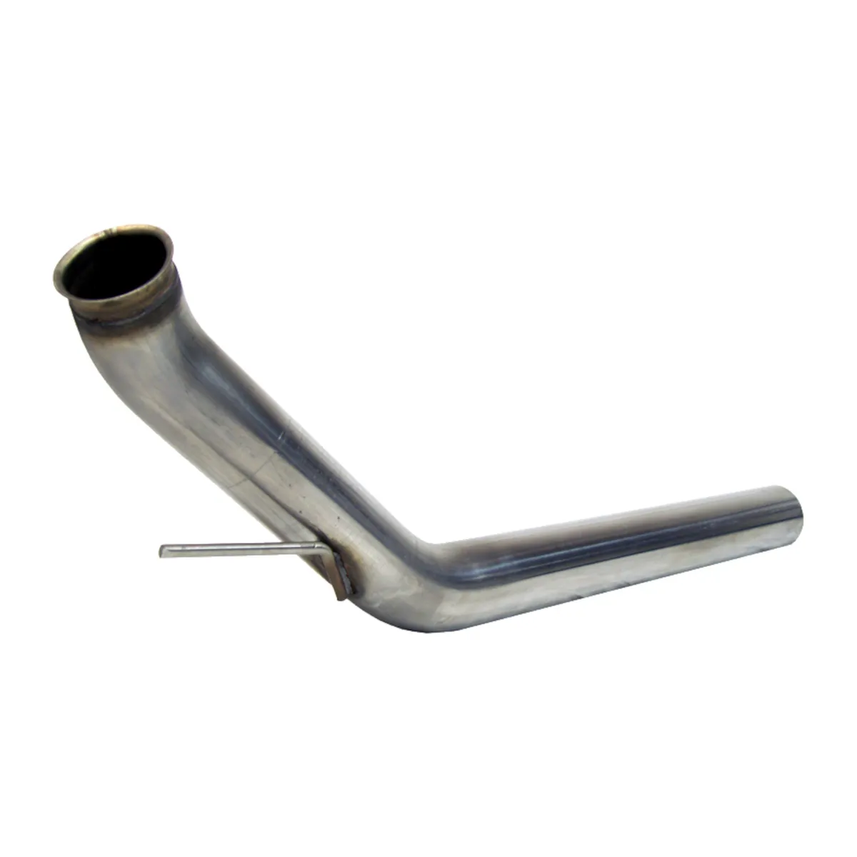 Armor Plus Turbocharger Down Pipe; 4 in.; T409 Stainless; 4 in. Dual Wall Tip; product image