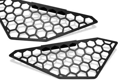 Fab Fours Vengeance Side Light Mesh Insert Cover (D3351 & D3352) Matte Black
