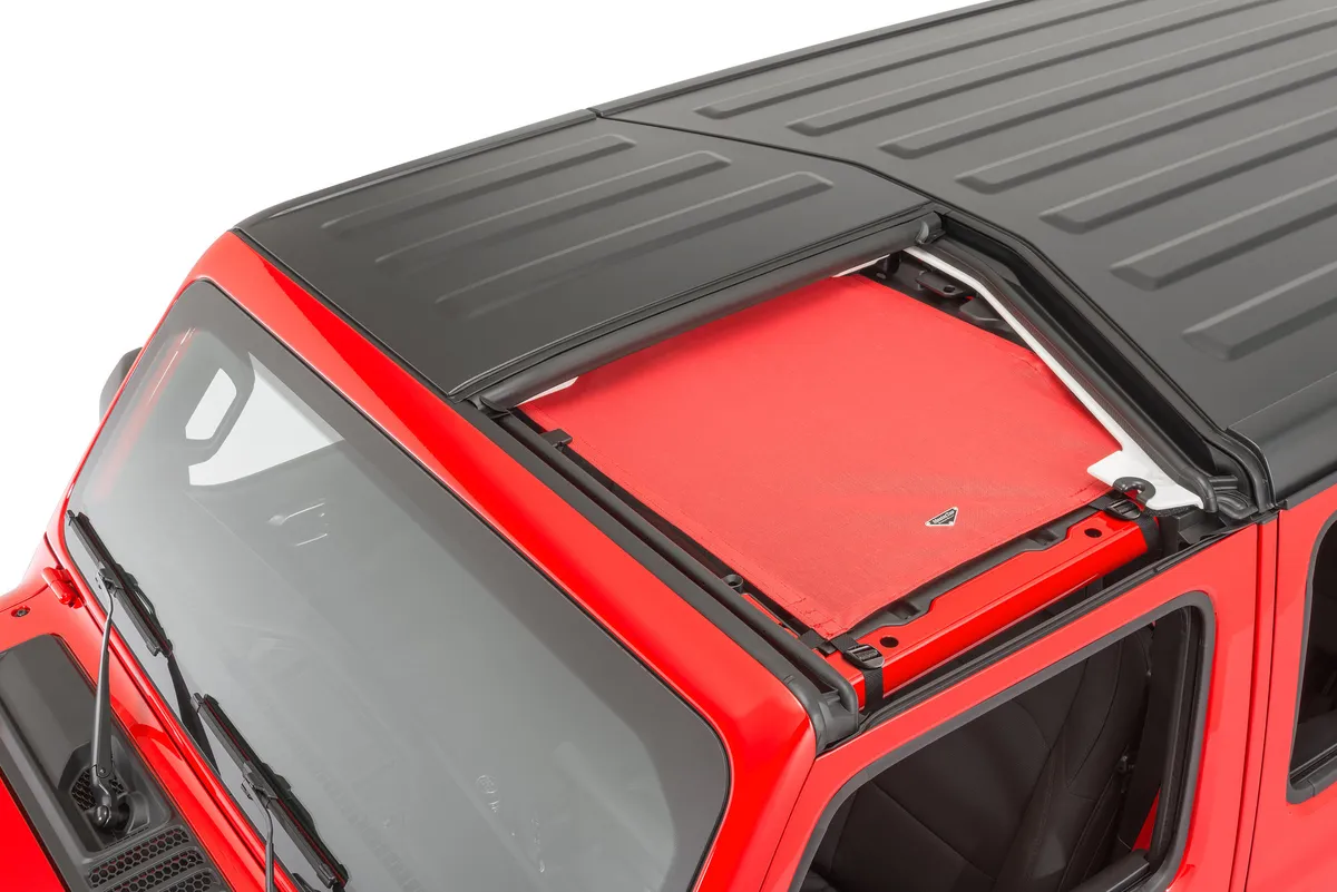 ShadeMaker Freedom Mesh Bimini Top Plus 18-2023 JL Jeep Wrangler 2 Dr Red product image