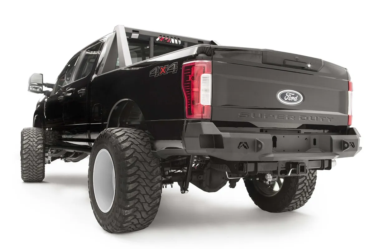 11-16 F250 F350 Fab Fours Black Steel Front Bumper w Pre-Runner Guard product image