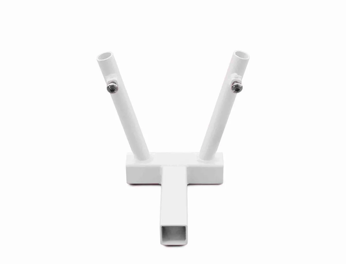 Steinjager Steinjäger Hitch Mount Flag Holder 2 Flags Cloud White