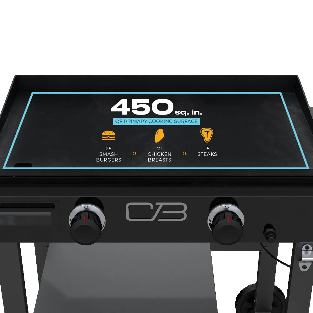 Performance Series™ 28" 2-Burner Gas Griddle with Cart and Hard Cover product image