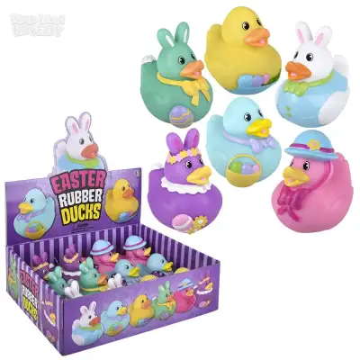 No Brand Easter Rubber Duckies 3.5\"