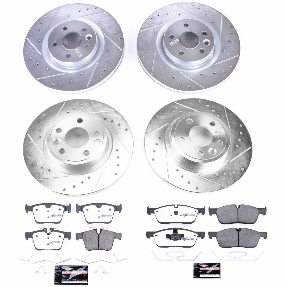 Z36 Truck/Tow Upgrade Kit: Drilled/Slotted Rotors; Carbon-Fiber Ceramic Pads W/Hardware; Pad Sensors product image