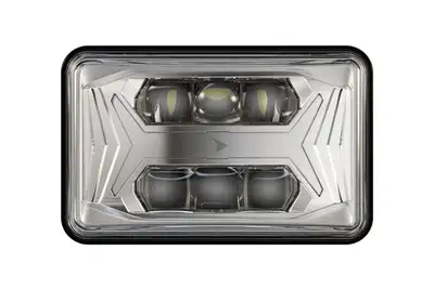 JW Speaker Corporation 8800 Evox Model 1224v Dot/Ece LED Right Hand Traffic Asymmetric Low Beam Headlight W/Chrome Bezel