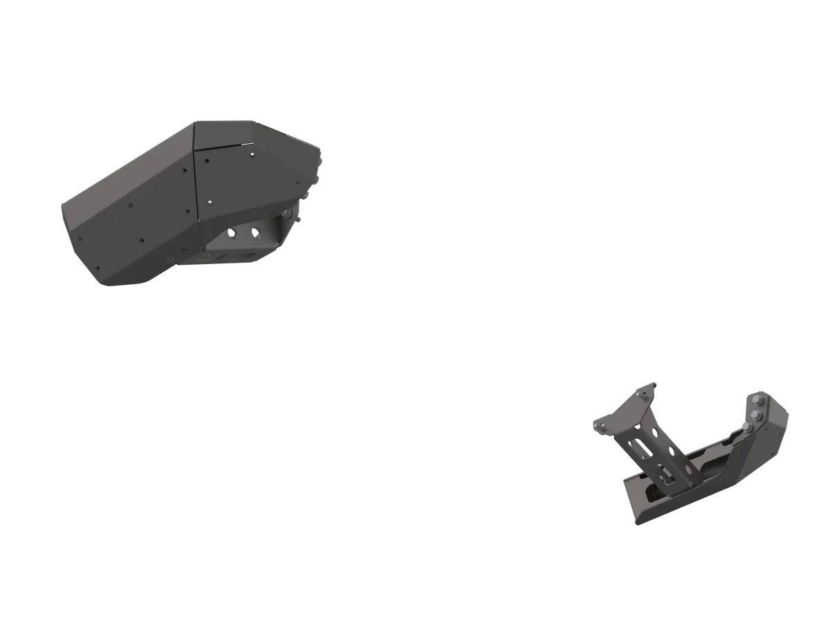 07-Up Jeep Wranger/Gladiator High Clearance Rear Bumper Corner Pods Boatside Cut Raw Steel product image