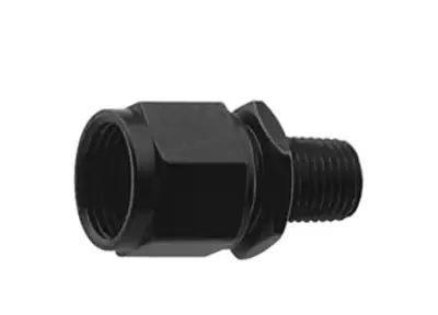 Fragola Performance Systems #6 Female Swivel to 3/8 Mpt Black