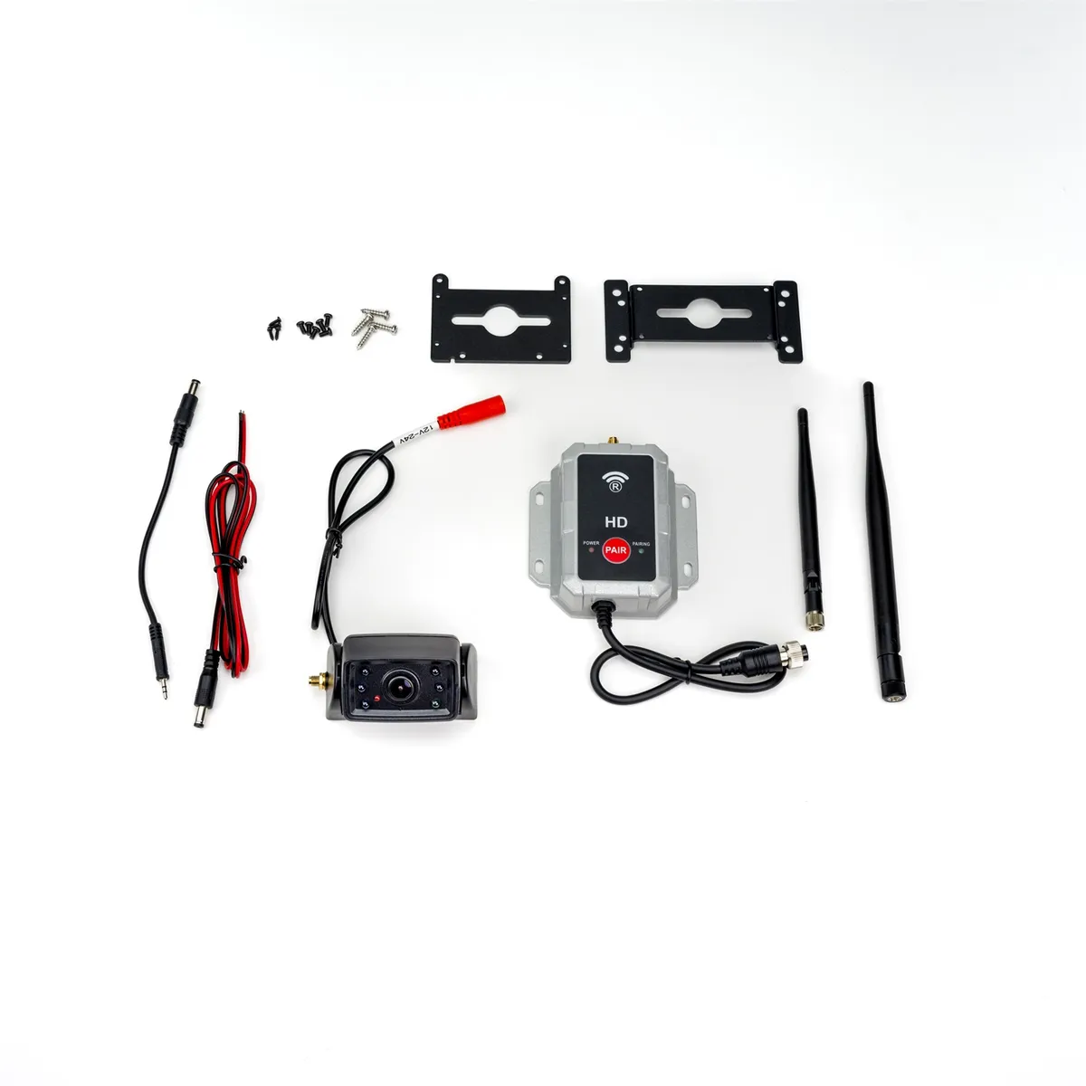 1080P Wireless Camera w/AHD Wireless Receiver; 4-pin Receiver Connection to Display; IP68 Camera; Built in Camera Microphone; High Definition Video; Enhanced Color Night Vision; product image