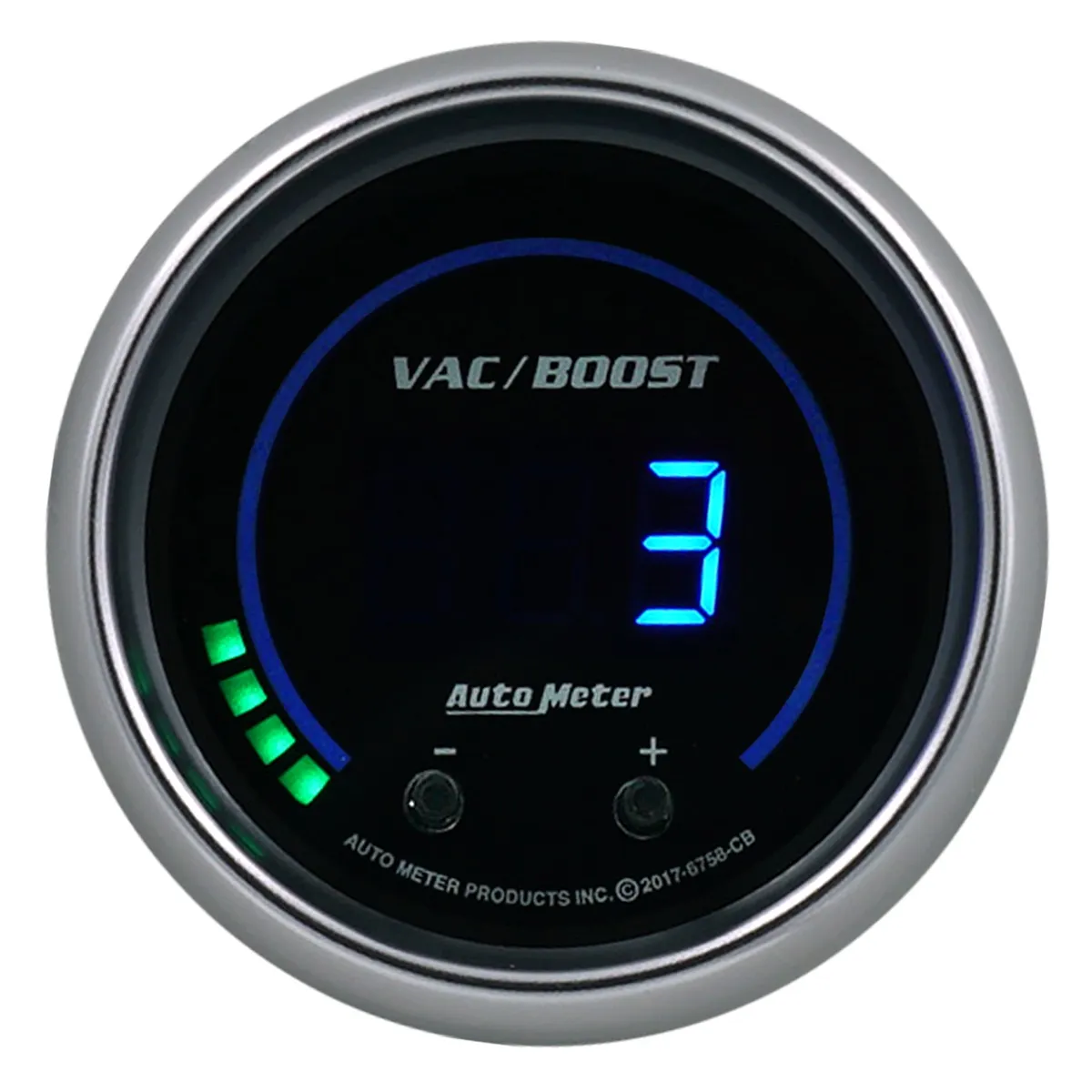 2-1/16in. Two Channel Vac/Boost/Fluid Pressure; Selectable Scale Psi/Bar; Cobalt Elite Digital product image