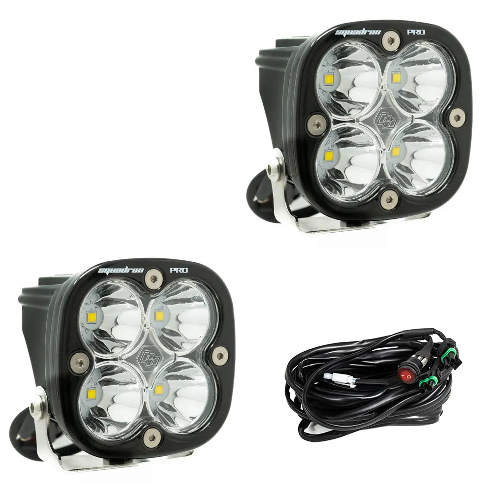 Baja Designs Baja Designs Squadron Pro Black LED Auxiliary Light Pod Pair - Universal