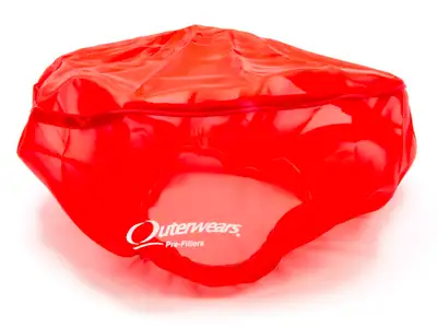 Outerwears 14in. x 6in. Pre-Filter W/Top Red