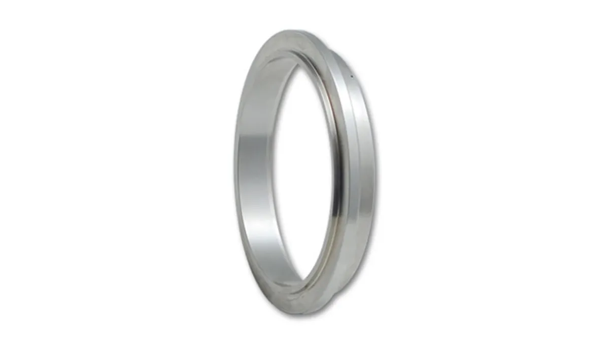 Turbo Outlet Flange; 77.7mm Crmd; 1.8mm Crmdh; 3.6mm Apex w; 12.9mm Thickness; 90.18mm Flange Od; 2.5mm Tube Recess Depth; For Garret Gt30/Gt35/Gtx30/Gtx35; 304 Stainless Steel; product image