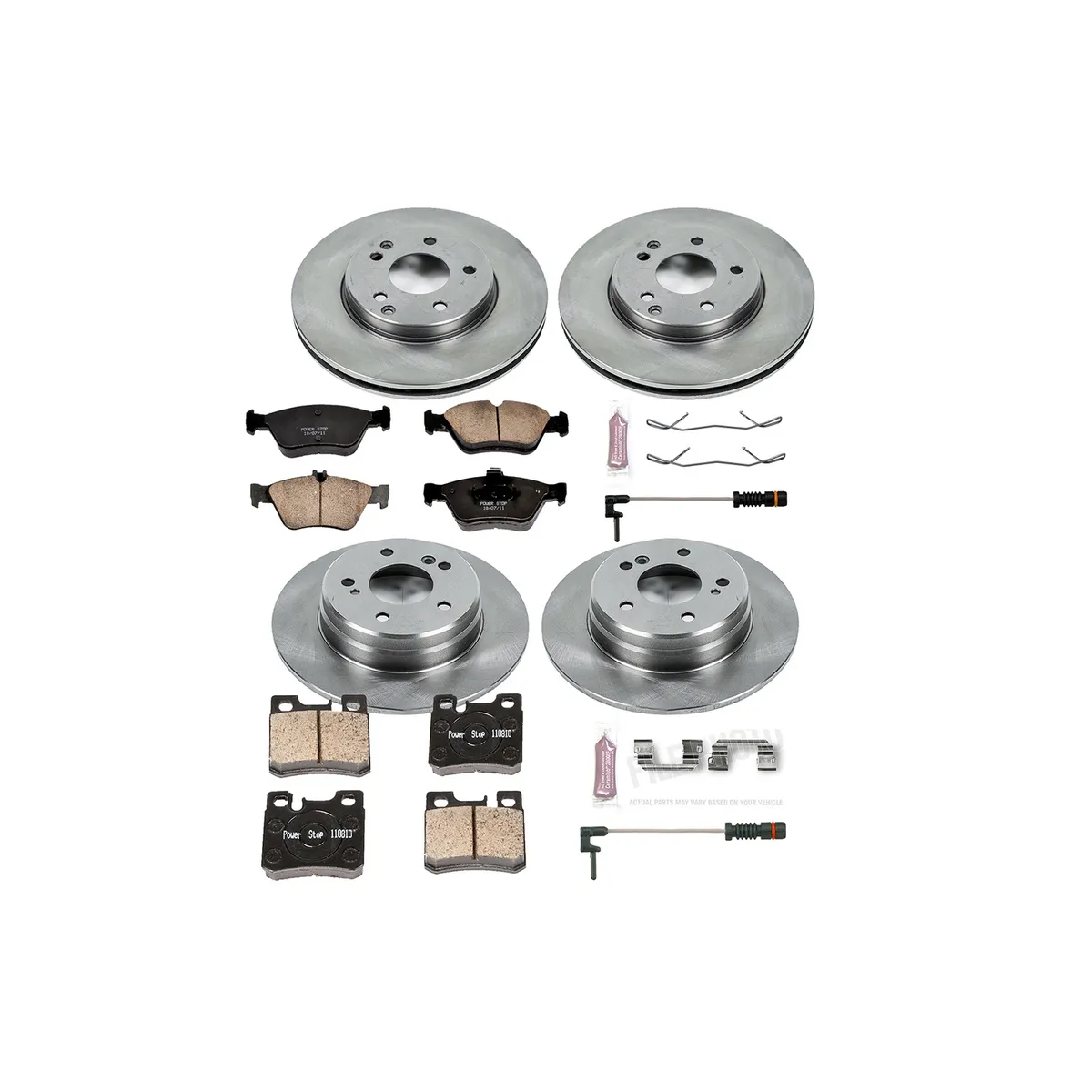 Z17 Direct Replacement Kit: Rotors; Ceramic Pads W/Hardware; Pad Sensors product image