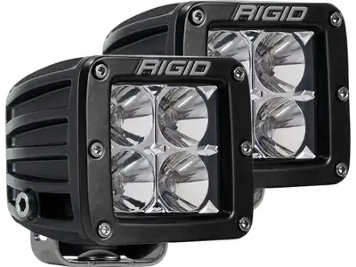RIGID Industries Rigid D-Series Pro LED Light, Flood Optic, Surface Mount, Pair