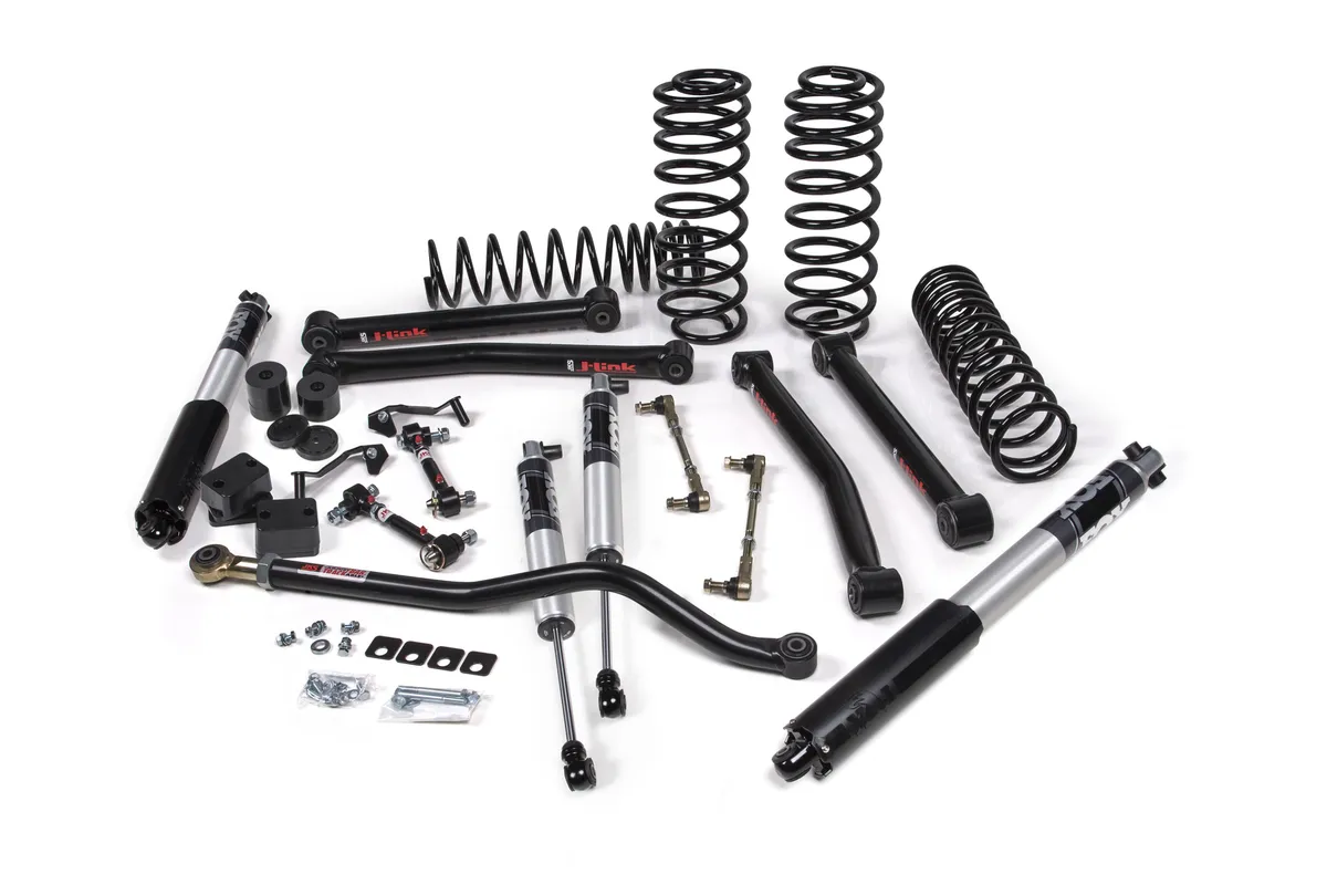 JKS 2018-2024 Jeep Wrangler JL J-Konnect 3.5 Inch Lift Kit 4 Door w/Fox 2.5 Performance Series Shocks Standard Rate Coils JSPEC