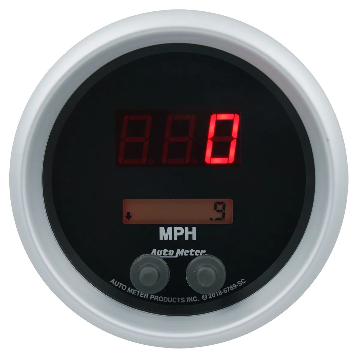 Autometer 6789-Sc Gauge, Speedo, 3 3/8, 260mph / 260kmh, Elec Program, Sport-Comp Elite Digital product image