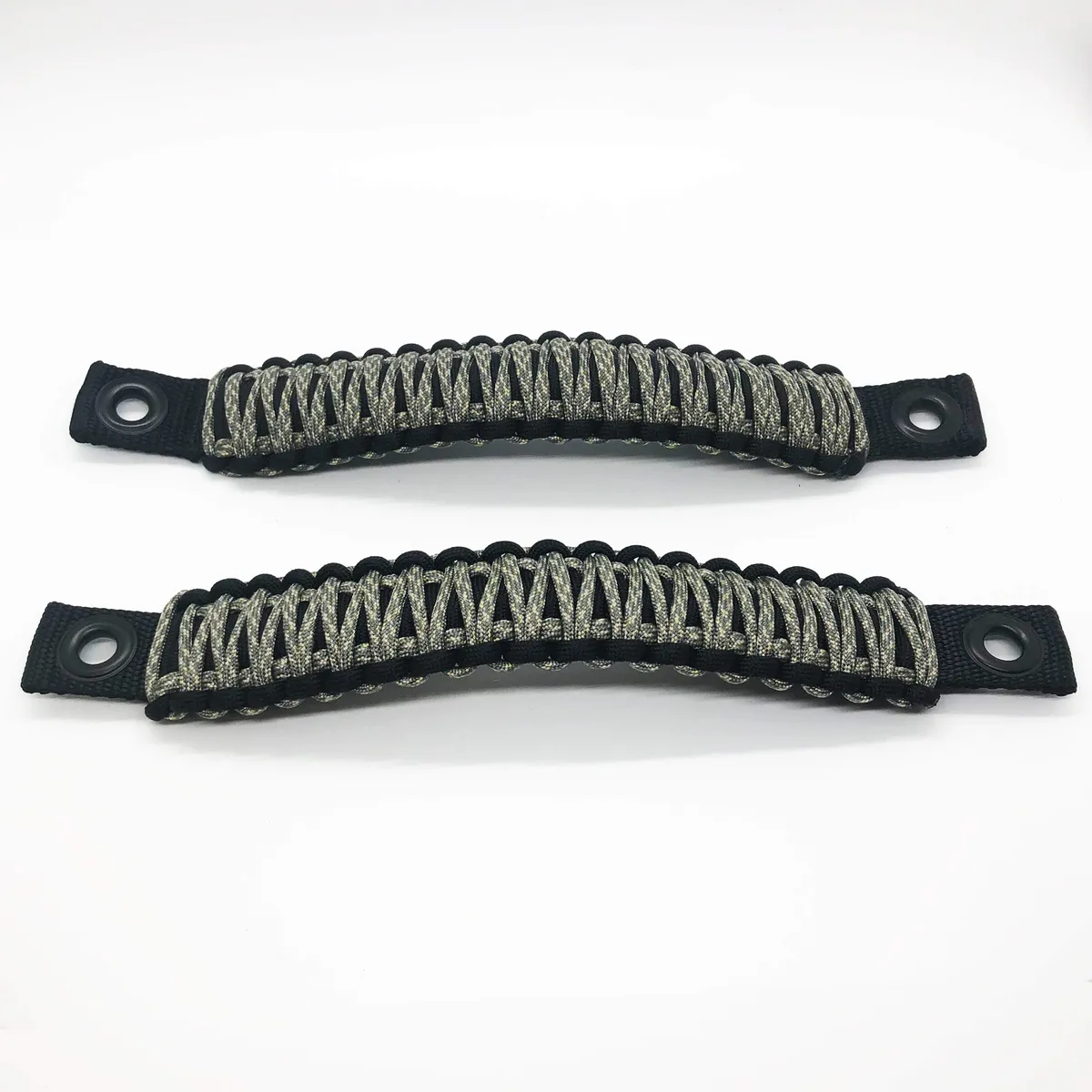 Bartact TJ Door Handles, Paracord Jeep® Grab Handles for Jeep Wrangler TJ & LJ 97-06 - Interior Door Pull Handles 550 Paracord Grab Handles w/ Grommets (PAIR) | Bartact®