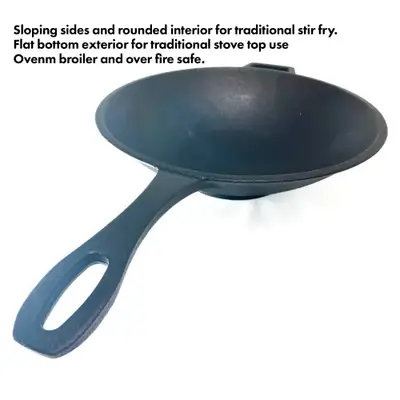 Bayou Classic 12.5in Cast Iron Wok