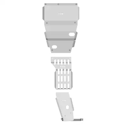 Asfir 4x4 Jeep Grand Cherokee Full Skid Plate Kit (3 Pcs) | Petrol Hemi 5.7L