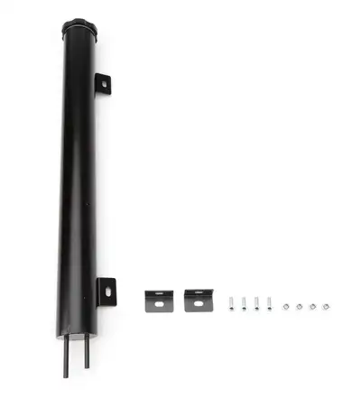 Racing Power Company Stainless 2in x 19in Overflow Tank Black