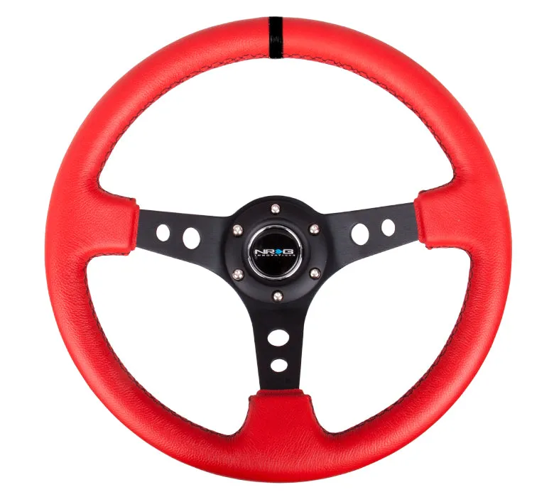 Steering Wheel 350mm 3in Dish Black Leather product image