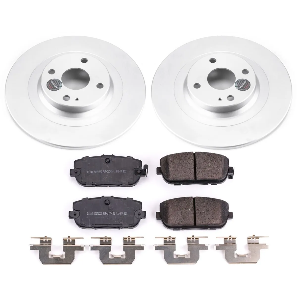 Z17 Geomet Coated Rotor Kit: Genuine Geomet Fully Coated Rotors; Ceramic Pads W/Hardware product image