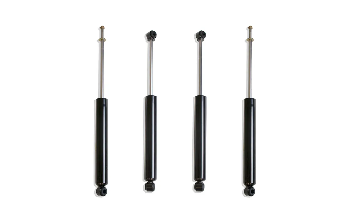 MaxTrac 0718 Wrangler 2/4wd Front/Rear Steel Twin Tube 3in Lift Max Trac Shock(4pc)sblack