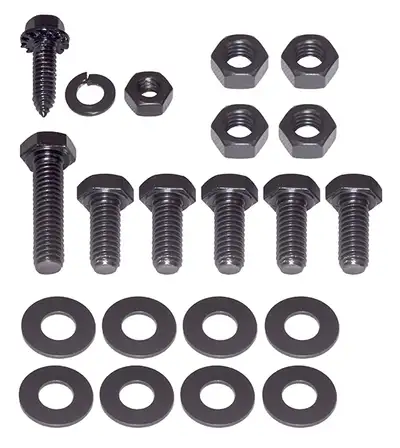 Kentrol 7686 CJ Battery Tray With Support Arm Black Powder Coat Stainless Steel