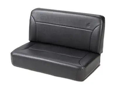 Bestop Jeep Seats Trailmax II Fixed-Back Rear Bench Seat For Jeep 1955-1983 CJ5 Black Crush Bestop