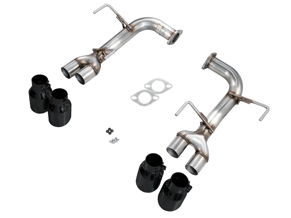 AWE Track Edition Axleback Exhaust for VB Subaru WRX - Diamond Black Tips 3020-43424 product image