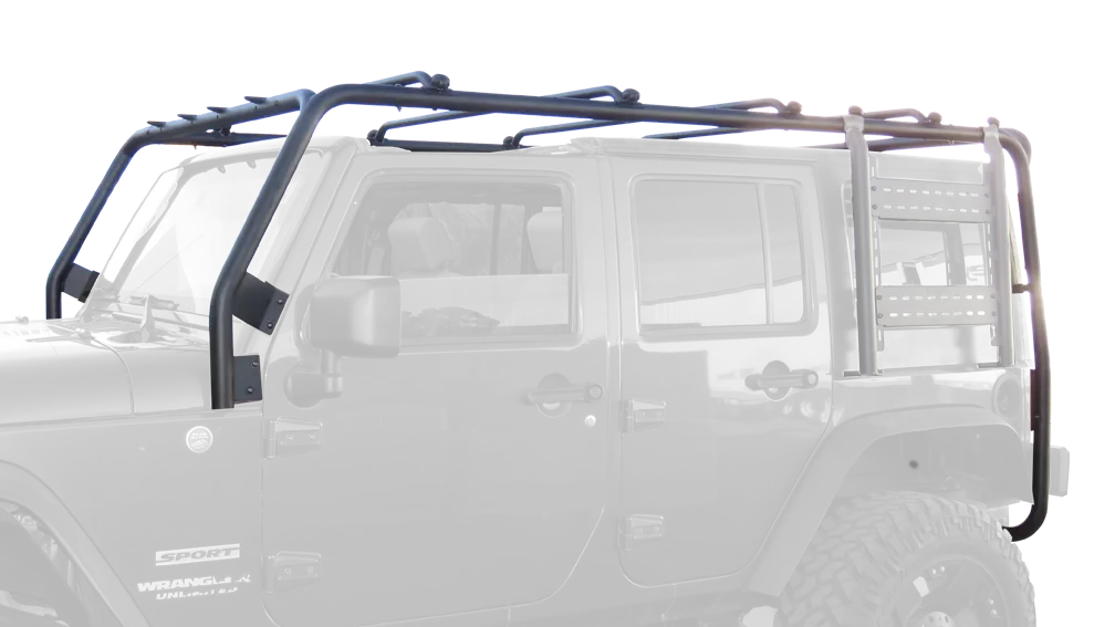 Cargo Roof Rack System; 4 Crossbars; Durable 2-Stage Light Textured Black Powder Coat; product image