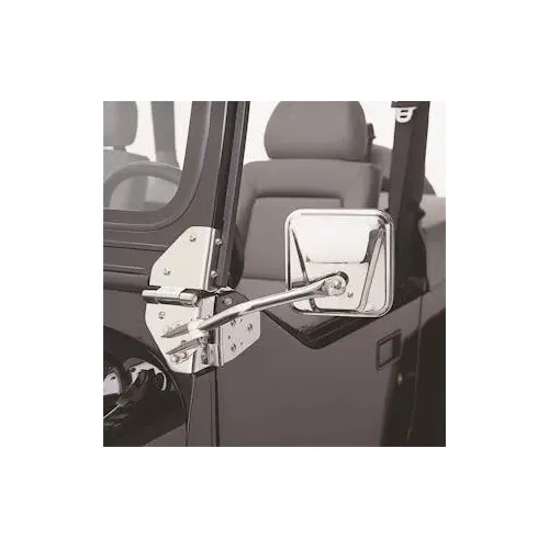 Rampage Side Mirrors 5986 Jeep Cj5/Cj7 Stainless